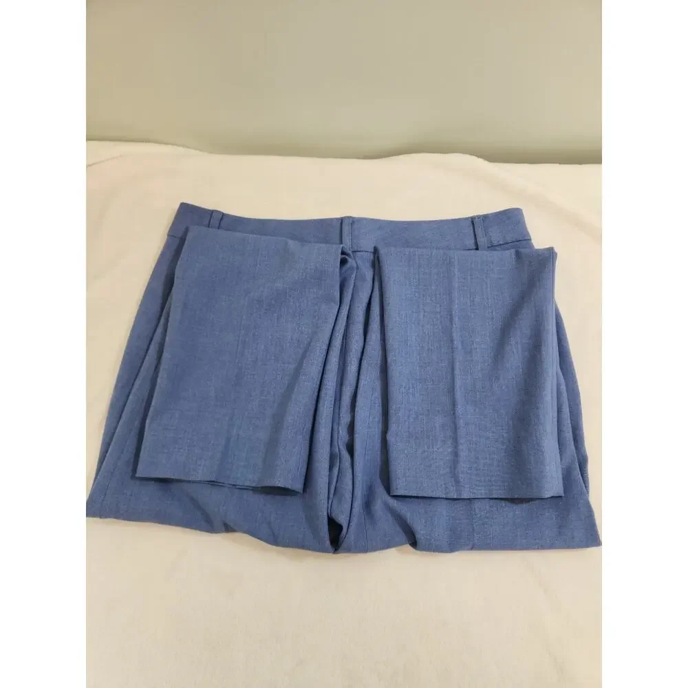 Banana Republic Ryan Pants Womens 4P 4 Petite Blue Chino Dress Business